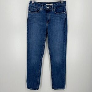 Levi's Jeans Women's Size 4 Blue Classic Straight Cotton Blend Stretch